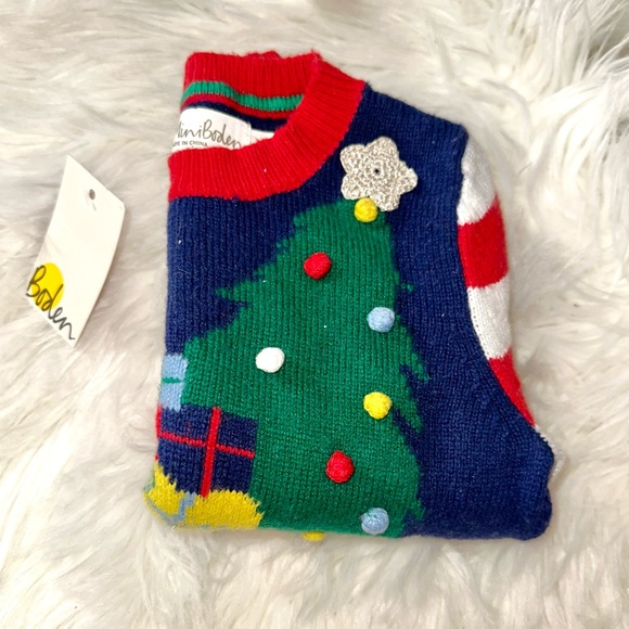 Mini Boden 2-3Y NWT Christmas sweater 🎄🎅🏼♥️ - Picture 5 of 6